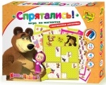 Игра на магнитах Маша и медведь. Спрятались ТМ Vladi Toy