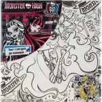 Холст с контуром 20х20 см Monster High