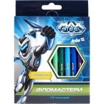 Фломастеры, набор 12 шт. Max Steel