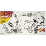 Холст с контуром 15х30 см Pop Pixie
