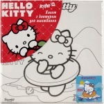 Холст с контуром 20х20 см Hello Kitty