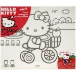 Холст с контуром 25х30см Hello Kitty