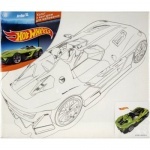 Холст с контуром 25х30см Hot Wheels