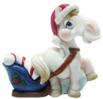 Сувенир "HORSE", 5 см, белый