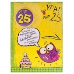 ОТКРЫТКА СО ЗНАЧКОМ "25 ЛЕТ"