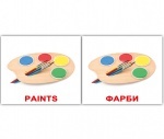 Карточки мини украинско-английские