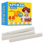 Мел белый, 48шт.