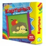 Картинка из пластилина "Ежик"