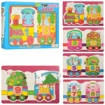Деревянная игрушка Пазлы, животные+цифры