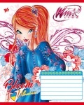 А5/12 в косую YES глиттер WINX. UKRAINE -16, тетрадь