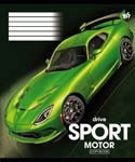 А5/12 в косую YES SPORT DRIVE, тетрадь