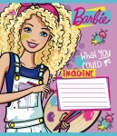 А5/12 в косую YES глиттер BARBIE. PROFESSION -16, тетрадь