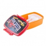 Ланчбокс с ложкой и вилкой Hot Wheels