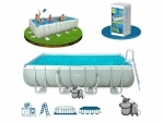 Бассейн каркасный Интекс Rectangular Ultra Frame Pool + Песочный Насос
