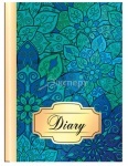 Ежедневник недатированный BUROMAX FLOWERS A5 синий
