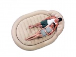 Надувная кровать Бествей Royal Round Air Bed, бежевая