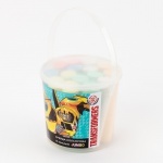 Мел цветной Jumbo 15 штук в ведерке Transformers