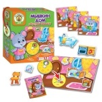 Игра с подвижными деталями "Мышкин дом" (рус)
